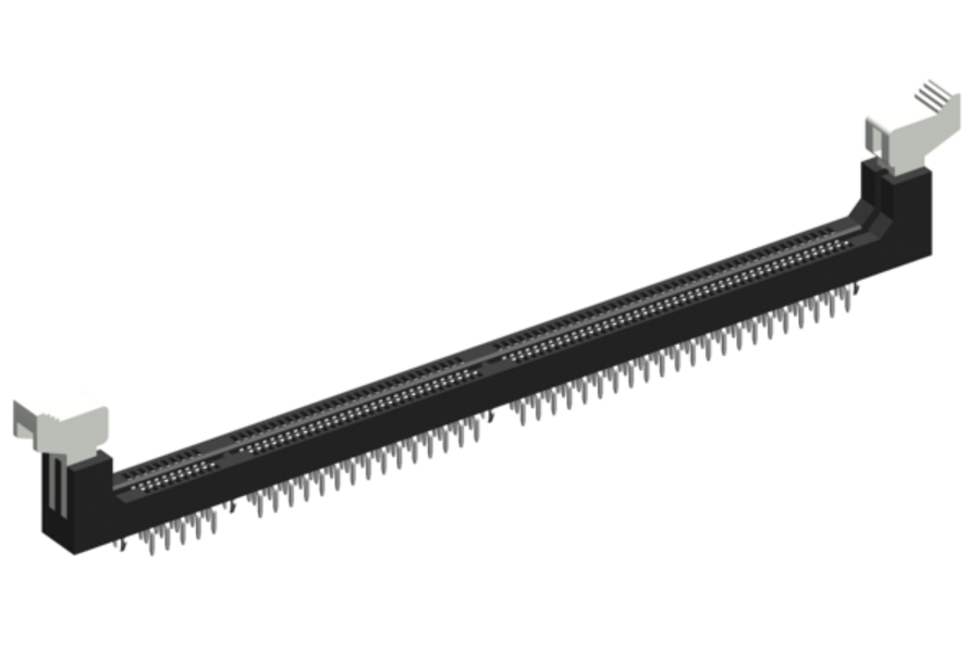 184-pin vertical DDR socket type