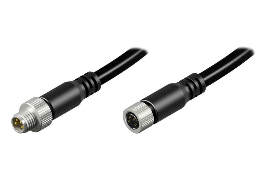 M8 Cable Assembly A-Coding (4-pin)