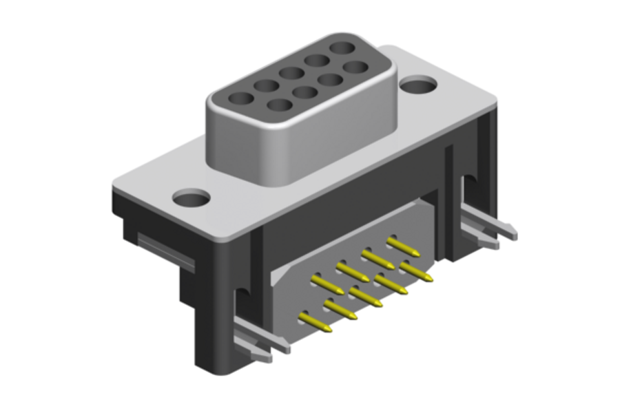 THT version - 90° - closed form US-Style 8.08mm footprint type