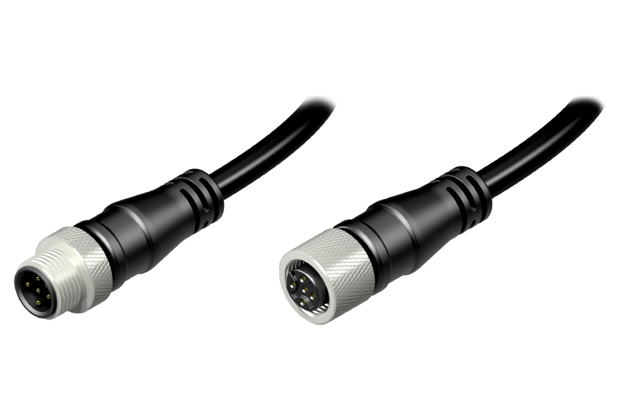 M12 Cable Assembly A-Coding (5-pin)