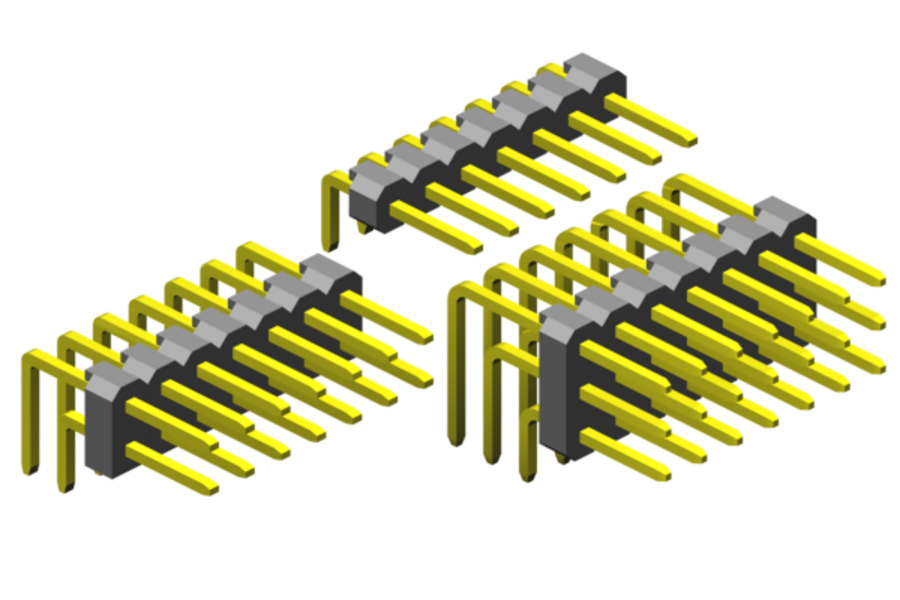Through-hole soldering (THT) - horizontal pin headers