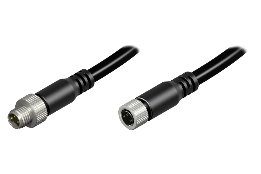 M8 Cable Assembly A-Coding (3-pin)