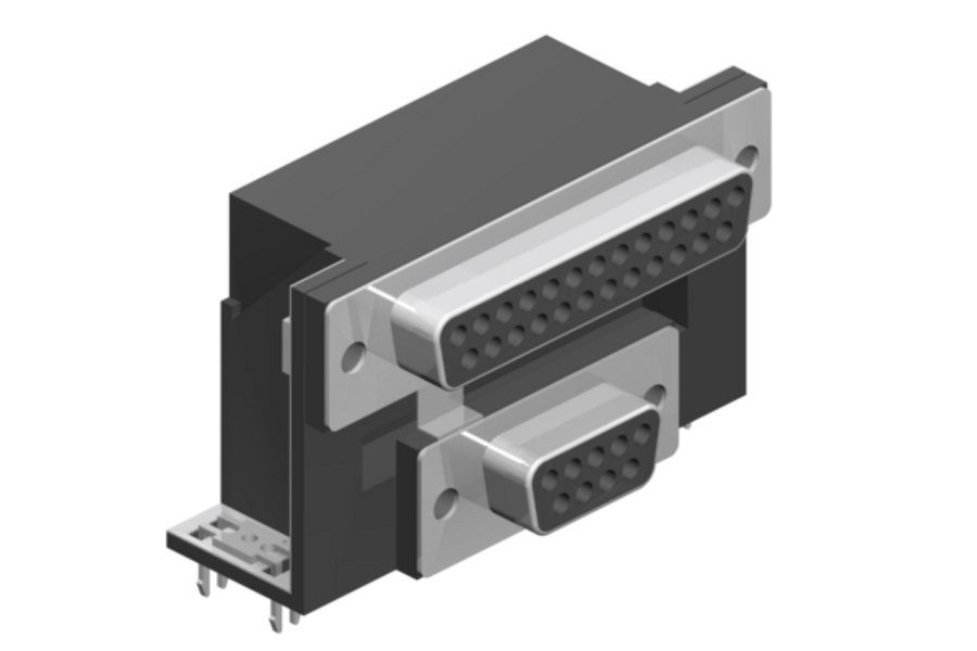 Standard version 25-/9-pin and 9-/25-pin