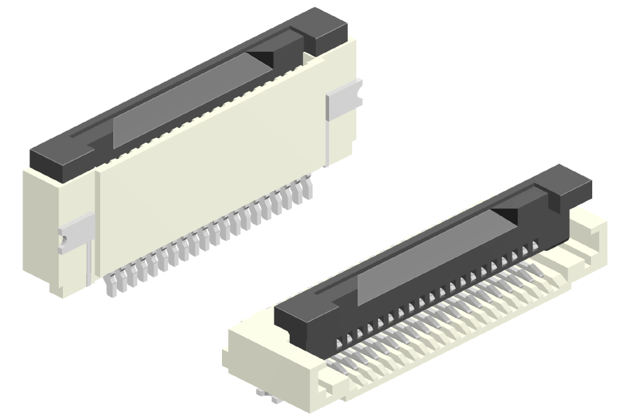 ZIF - SMT FPC Type horizontal "Easy-on"