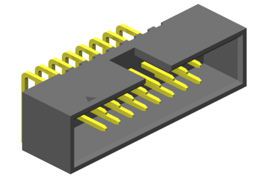 Through-hole soldering (THT) - horizontal box header