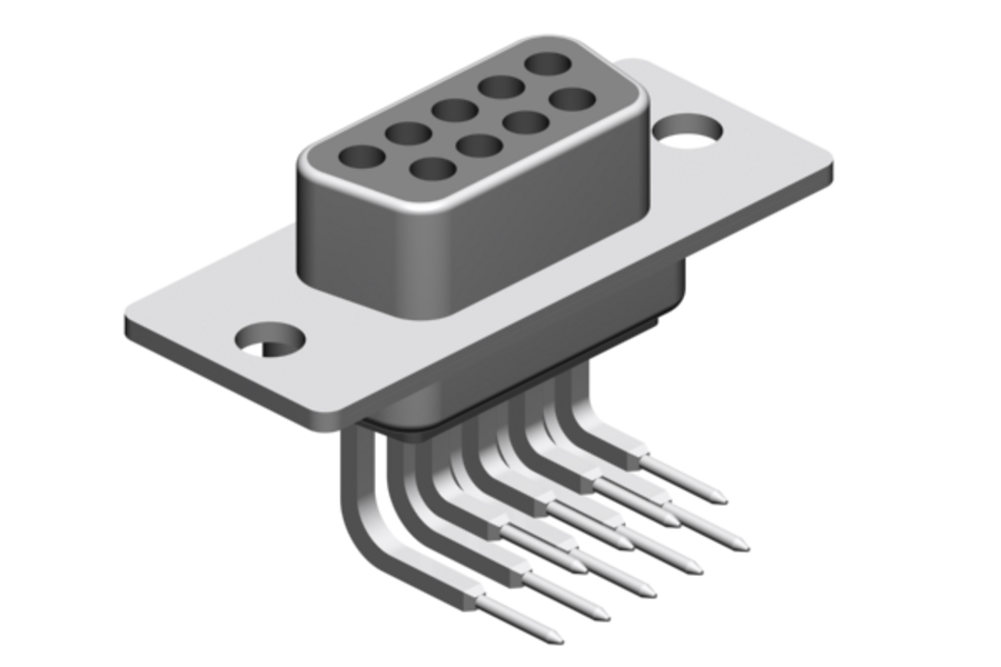 THT version -90°- open body without mounting brackets