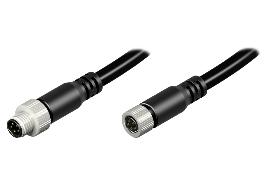 M8 Cable Assembly B-Coding (5-pin)