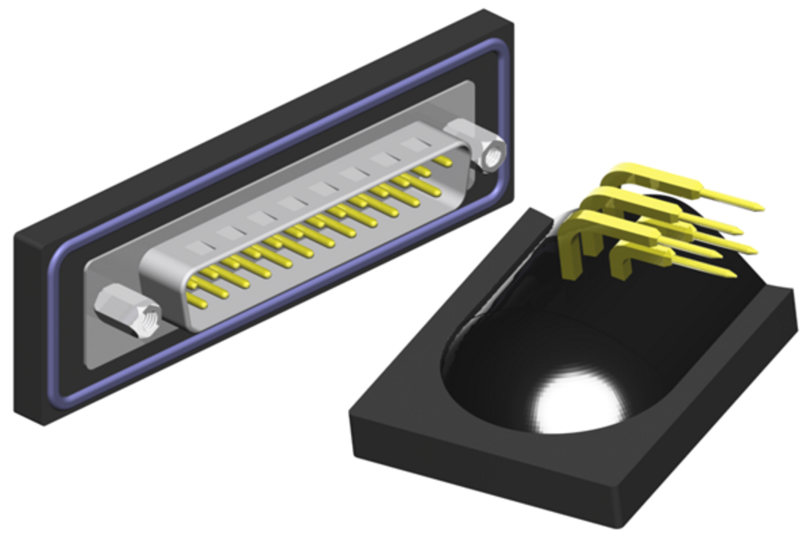 THT version -90°- standard without mounting bracket