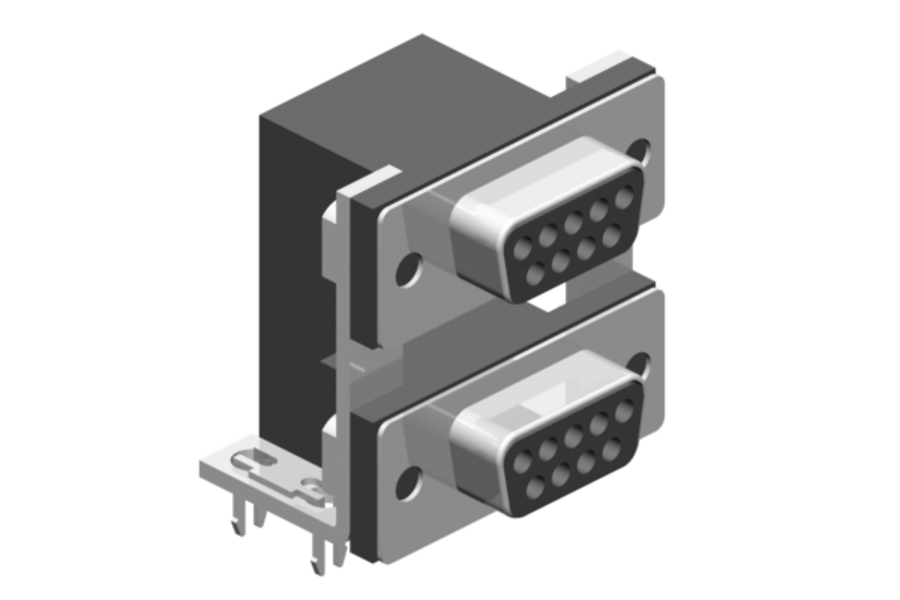 Standard version 9-/9-pin