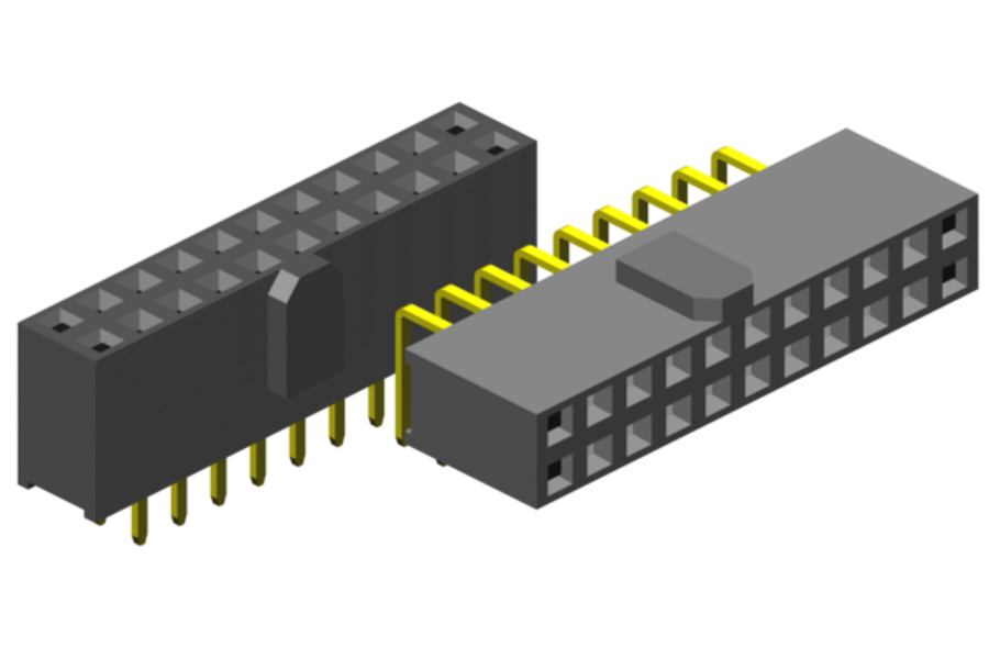 Through-hole soldering (THT) - female headers for box header