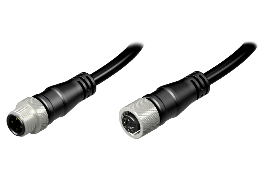 M12 Cable Assembly A-Coding (4-pin)