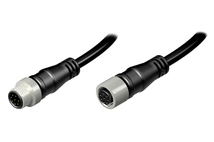 M12 Cable Assembly A-Coding (8-pin)