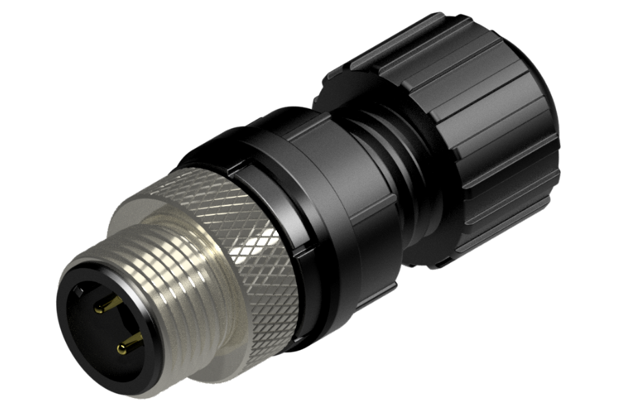 M12 Circular Connector D-Coding as "field assembly" version