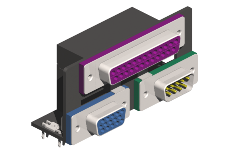 Standard and High Density version 25-/9-/9-pin and 25-/9-/HD 9-pin
