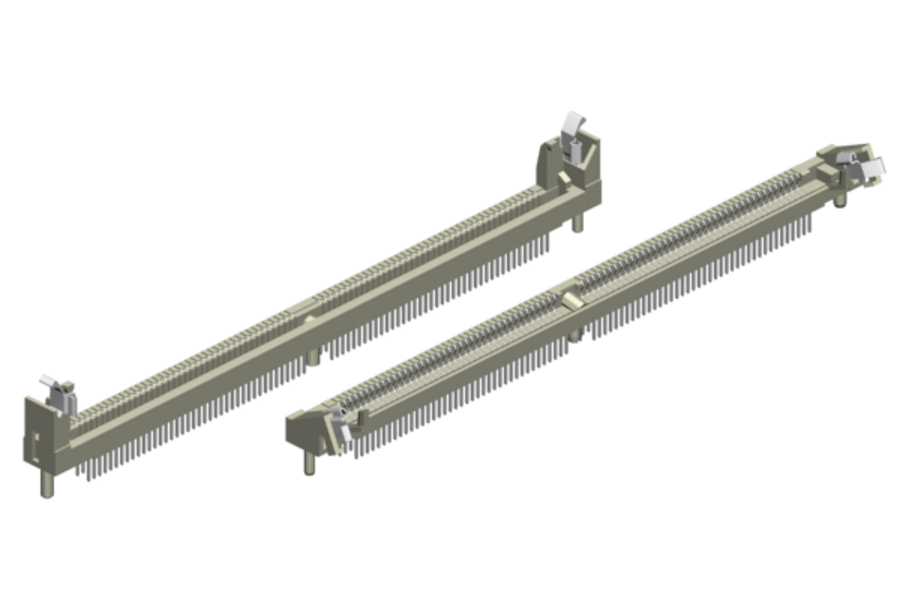72- and 80-pin single row - vertical and 26° slanted